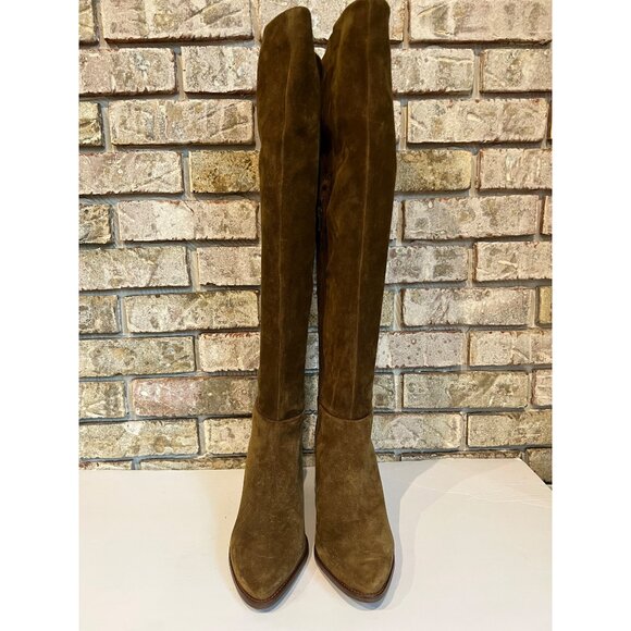 Seychelles Gifted Suede Womens Zipper Over-The-Knee Boots Brown Size 6 - Picture 4 of 9